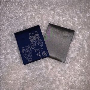 Blue and grey satin photo albums set